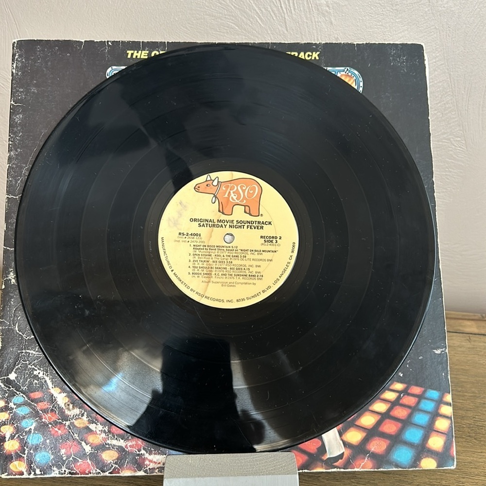 Original 1977 Saturday Night Fever Movie Soundtrack Vinyl - Picture 12 of 13